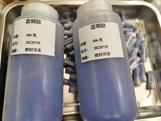 Tripeptide-1 de cuivre cosmétique CAS 89030-95-5 Ghk-Cu pour l'anti-âge CAS 49557-75-7