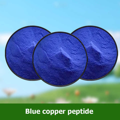 Ingrédients cosmétiques CAS 49557-75-7 Peptides de cuivre bleu