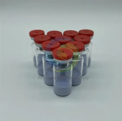 Poudre de peptide de cuivre GHK-Cu de haute pureté pour la recherche en soins de la peau | Matière première Tripeptide de cuivre-1 | Composé peptidique bleu stable | Pureté ≥99%