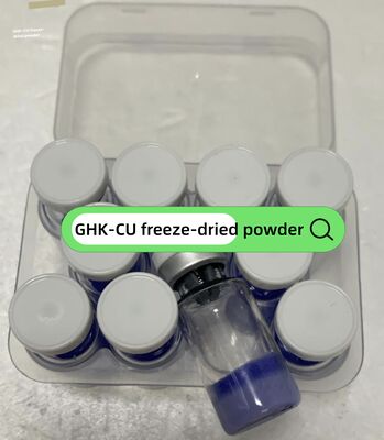 Peptide de cuivre GHK-Cu de haute pureté pour la réparation anti-âge de la peau et la recherche cosmétique soluble dans l'eau