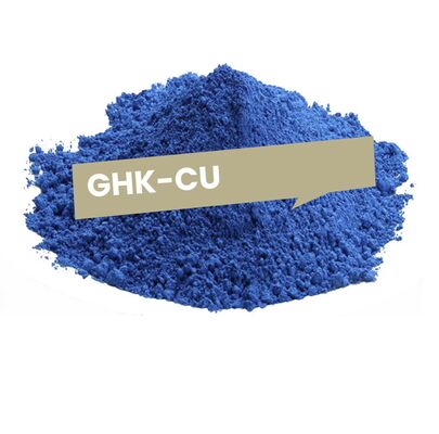 Poudre de peptide de cuivre GHK Cu favorise la production de collagène, réduit les rides, améliore l'élasticité de la peau