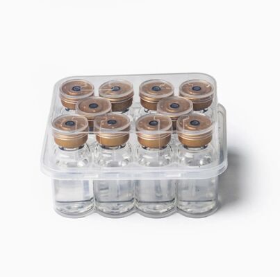 Eau bactériostatique avec 0,9 % d'alcool benzylique dans un flacon de 10 ml pour la reconstitution et l'injection de peptides multidose