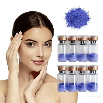 Poudre lyophilisée GHK-Cu de haute pureté 100 mg flacons pour la recherche sur la réparation de la peau