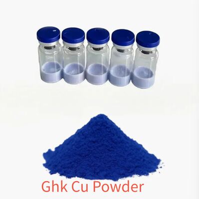 Poudre de peptide de cuivre GHK-Cu ≥99% de pureté pour la production de collagène et la réduction des rides dans les soins de la peau