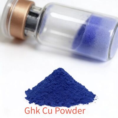 Poudre de peptide de cuivre GHK-Cu ≥99% de pureté pour la production de collagène et la réduction des rides dans les soins de la peau