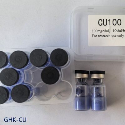 Peptide de cuivre GHK-Cu de haute pureté pour la recherche cosmétique.