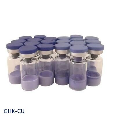Poudre de peptide de cuivre GHK-Cu de haute pureté pour la recherche sur les soins de la peau | Matériau cosmétique Tripeptide de cuivre-1 | Peptide bleu stable | Pureté ≥99%