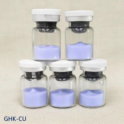 Poudre de peptide de cuivre GHK-Cu de haute pureté pour formules cosmétiques - Peptide de cuivre-1, matière première pour soins de la peau, poudre bleue stable, pureté ≥99%