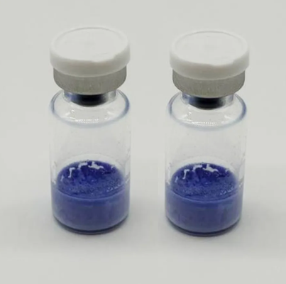 Vials lyophilisés GHK-Cu de haute pureté 50 mg 100 mg Peptide de cuivre pour la recherche cosmétique