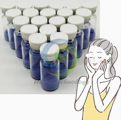 Vials peptidiques lyophilisés à base de GHK-Cu de qualité de recherche 50 mg 100 mg pour le développement cosmétique
