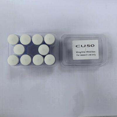 Poudre de peptide de cuivre GHK-Cu de haute pureté pour les soins de la peau Innovation Tripeptide-1 de cuivre Ingrédient cosmétique Complexe de peptide bleu Matériau de recherche stable